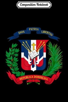 Composition Notebook: Coat of Arms Republica Dominicana Bandera Dominican Flag  Journal/Notebook Blank Lined Ruled 6x9 100 Pages