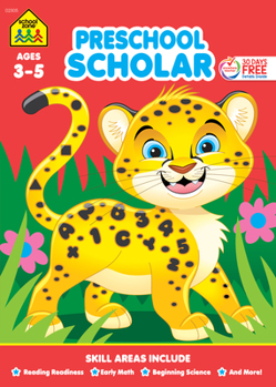 Paperback School Zone Preschool Scholar Workbook Book