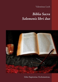 Paperback Biblia Sacra: Liber Sapientiae. Ecclesiasticus. [Latin] Book