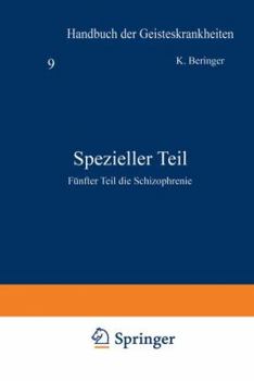 Paperback Spezieller Teil: Fünfter Teil Die Schizophrenie [German] Book