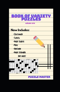 Paperback Book of Variety Puzzles: Volume One Book