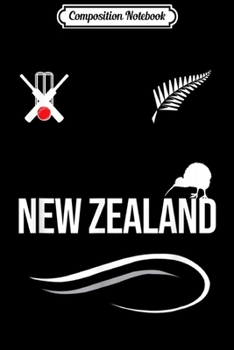 Paperback Composition Notebook: New Zealand Cricket jersey Journal/Notebook Blank Lined Ruled 6x9 100 Pages Book