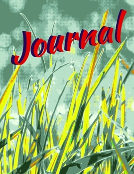 Paperback Journal: Personal Blank Notebook with Lines for Writing & Journaling, Grass-style Cover Design, 120 Pages, Size 7,44 x 9,69 Inc Book