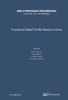 Hardcover Functional Metal-Oxide Nanostructures: Volume 1406 Book