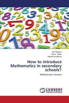 Paperback How to Introduce Mathematics in Secondary Schools? Book