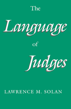 Paperback The Language of Judges Book