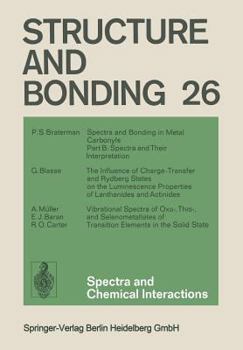 Paperback Spectra and Chemical Interactions Book