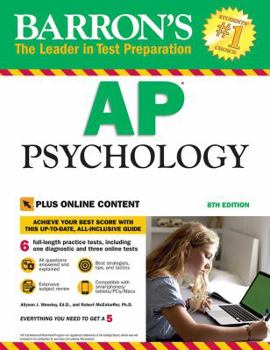 Paperback Barron's AP Psychology with Online Tests Book