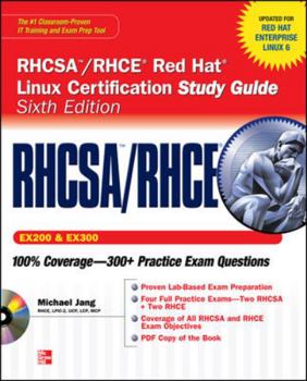 Paperback RHCSA/RHCE Red Hat Linux Certification Study Guide, Exams (EX200 & EX300) [With CDROM] Book