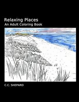 Paperback Relaxing Places: An Adult Coloring Book