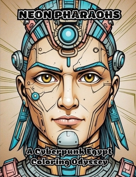Paperback Neon Pharaohs: A Cyberpunk Egypt Coloring Odyssey Book