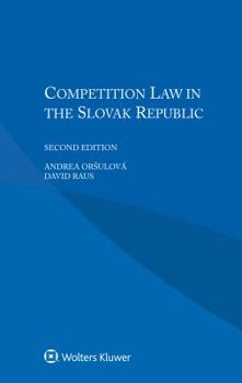 Paperback Competition Law in the Slovak Republic Book