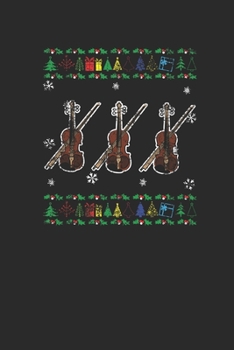 Christmas Violin: Dotted Bullet Notebook (6" x 9" - 120 pages) ~ Christmas Themed Notebook for Daily Journal, Diary, and Gift