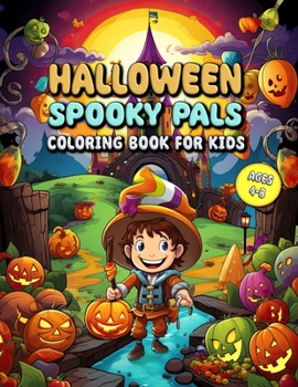Paperback Halloween Spooky Pals Coloring Book for Kids: Cute Halloween Coloring Odyssey Book