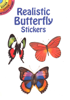 Paperback Realistic Butterfly Stickers [With Stickers] Book