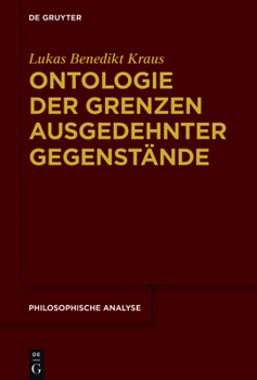 Hardcover Ontologie der Grenzen ausgedehnter Gegenstände [German] Book