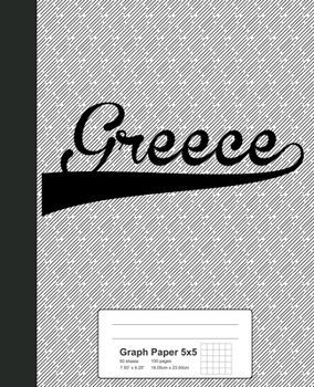 Paperback Graph Paper 5x5: GREECE Notebook Book
