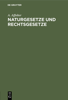 Hardcover Naturgesetze Und Rechtsgesetze [German] Book
