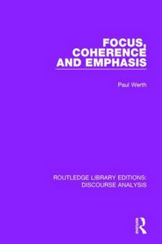 Paperback Focus, Coherence and Emphasis Book