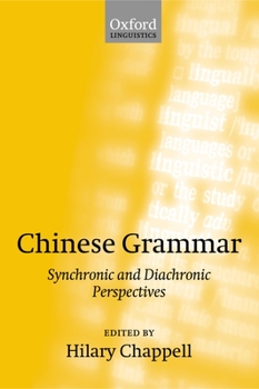 Paperback Chinese Grammar: Synchronic and Diachronic Perspectives Book