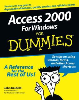 Paperback Access 2000 for Windows for Dummies Book