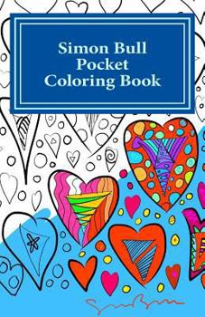 Paperback Simon Bull Pocket Coloring Book: Volume II Hearts Book
