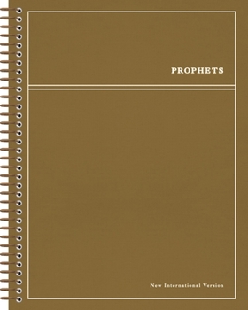 Niv, Journal the Word Bible, Single-Column, Spiral-Bound Edition, Prophets, Cloth Hardcover Spiral, Brown, Comfort Print: With Extra-Large Margins and