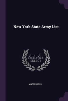 Paperback New York State Army List Book