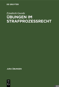 Hardcover Übungen im Strafprozeßrecht [German] Book
