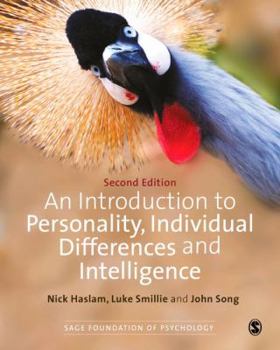 Hardcover An Introduction to Personality, Individual Differences and Intelligence Book