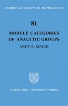 Module Categories of Analytic Groups - Book #81 of the Cambridge Tracts in Mathematics