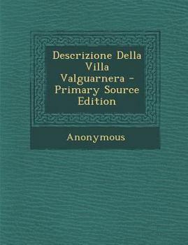 Paperback Descrizione Della Villa Valguarnera [Italian] Book
