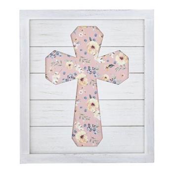 Unknown Binding Wall Cross Sign White Coral FL Book