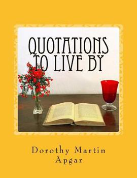 Paperback Quotations To Live By Book