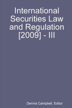 International Securities Law and Regulation [2009] - III