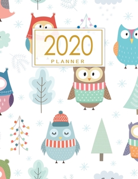 Paperback 2020 Planner: Weekly & Monthly Planner + Calendar Views - Christmas Planner Book