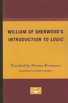 Paperback William of Sherwood's Introduction to Logic Book