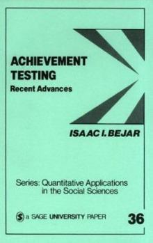 Paperback Achievement Testing: Recent Advances Book