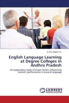 Paperback English Language Learning at Degree Colleges in Andhra Pradesh Book