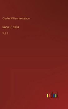 Hardcover Roba D' Italia: Vol. 1 Book