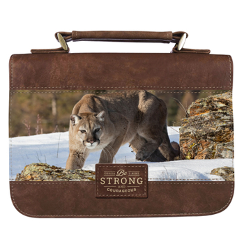 Misc. Bible Cover Lg Be Strong Scenic Joshua 1:9 Book