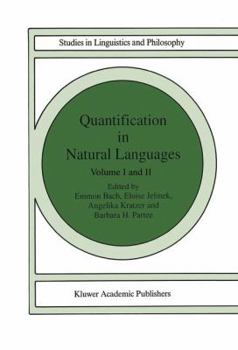 Hardcover Quantification in Natural Languages: Volume I Book