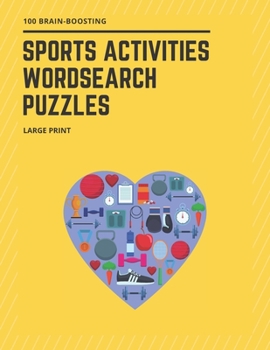 Paperback Sports Activities Wordsearch Puzzles Book