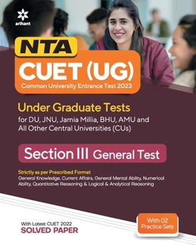 Paperback NTA CUET UG 2023 Section 3 General Test Book