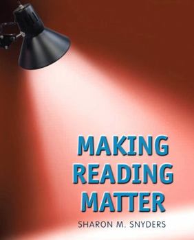 Paperback Making Reading Matter Book