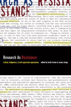 Paperback Research as Resistance: Critical, Indigenous, and Anti-Oppressive Approaches Book