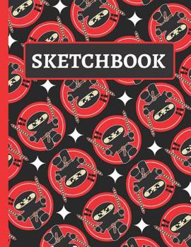 Paperback Sketchbook: Ninja Sketchbook for Boys to Practice Drawing Book