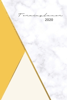 Terminplaner 2020:: Wochenplaner | Kalender Taschenkalender und Terminkalender für das neue Jahr |Termine selbst gestalten planen und organisieren| a5 ... marmor und gold design (German Edition)