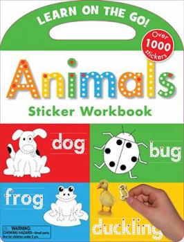 Hardcover Animals Sticker Workbook Book