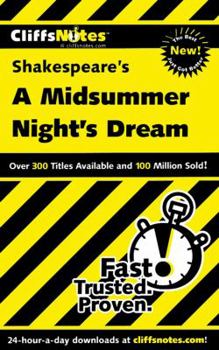 Paperback Cliffsnotes on Shakespeare's a Midsummer Night's Dream Book